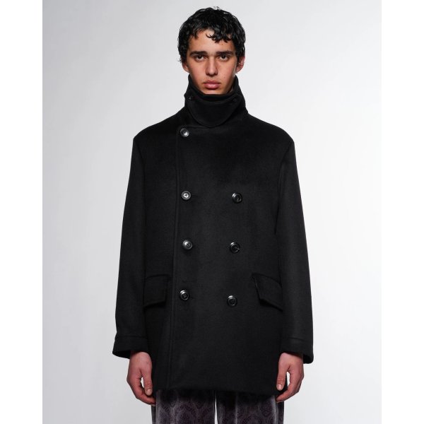 画像5: 【marka(マーカ)】Wool Silk Cashmere Beaver Bridge Coat　”Black”