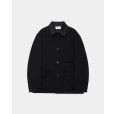 画像1: 【MARKAWARE(マーカウェア)】TUXEDO COVERALL (POLWARTH TUXEDO CLOTH)  "BLACK” (1)