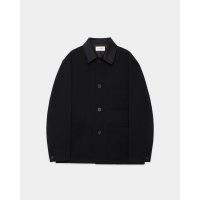 【MARKAWARE(マーカウェア)】TUXEDO COVERALL (POLWARTH TUXEDO CLOTH)  "BLACK”