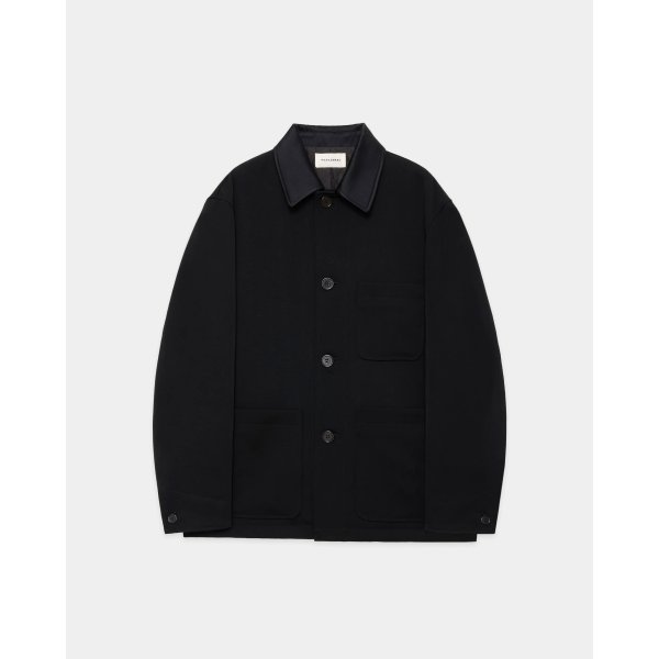 画像1: 【MARKAWARE(マーカウェア)】TUXEDO COVERALL (POLWARTH TUXEDO CLOTH)  "BLACK”