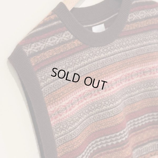 画像3: 【BISOWN(ビソウン)】CASHMERE FAIRISLE MIDDLEVEST/ BROWN MIX