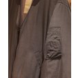 画像4: 【ANTHEM A(アンセムエー)】PIGMENT AND DYE PUFFER MILITARY BLOUSON/ DUSTY BLACK