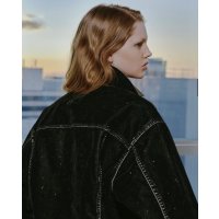 【REVERBERATE(リバーバレイト)】FLOCKY JACKET / BLACK