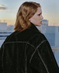 【REVERBERATE(リバーバレイト)】FLOCKY JACKET / BLACK