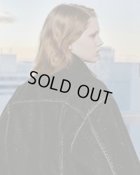 【REVERBERATE(リバーバレイト)】FLOCKY JACKET / BLACK