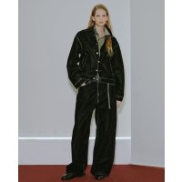 【REVERBERATE(リバーバレイト)】FLOCKY PANTS(BAGGY) / BLACK