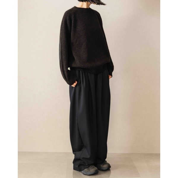 画像8: 【NAHYAT(ナヤット)】“THE CREWNECK SWEATER” Exclusive for VELVET/ BLACK×BROWN