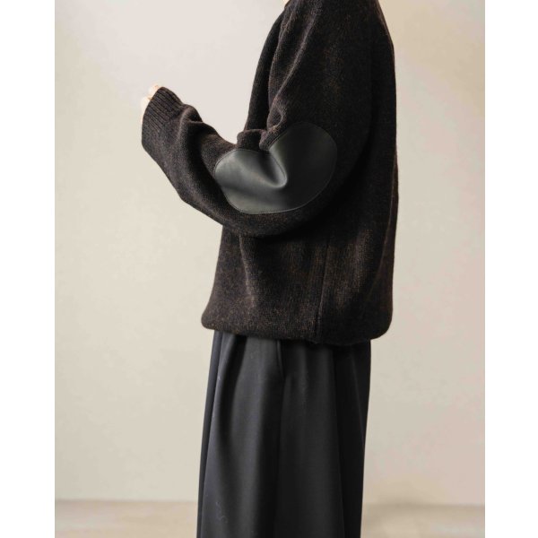 画像10: 【NAHYAT(ナヤット)】“THE CREWNECK SWEATER” Exclusive for VELVET/ BLACK×BROWN