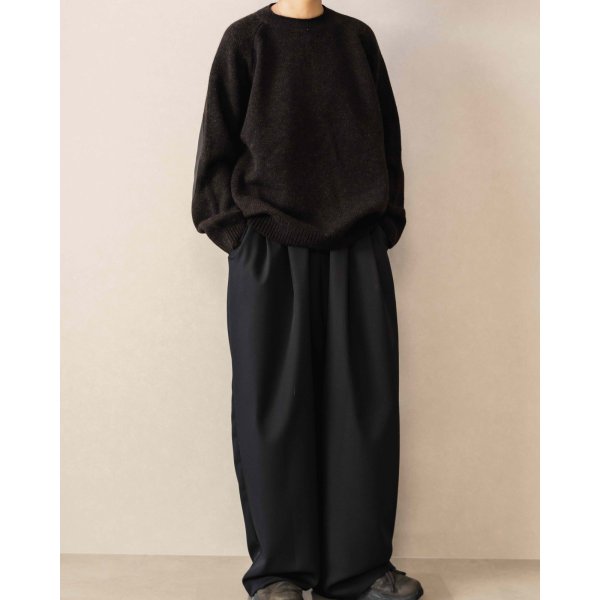 画像12: 【NAHYAT(ナヤット)】“THE CREWNECK SWEATER” Exclusive for VELVET/ BLACK×BROWN