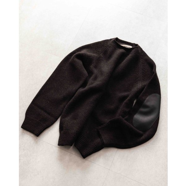 画像3: 【NAHYAT(ナヤット)】“THE CREWNECK SWEATER” Exclusive for VELVET/ BLACK×BROWN