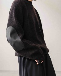 【NAHYAT(ナヤット)】“THE CREWNECK SWEATER” Exclusive for VELVET/ BLACK×BROWN