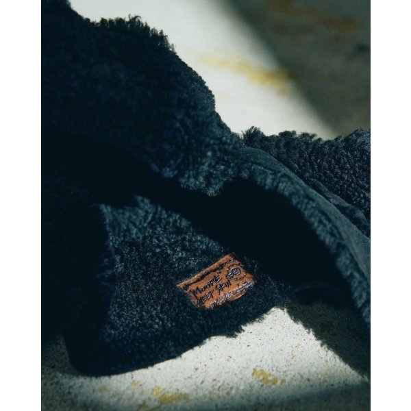 画像7: 【GOOD KARMA DEVELOPMENT(グッドカルマディベロップメント)】MOUTON BOMBER CAP"MOORE"/BLACK