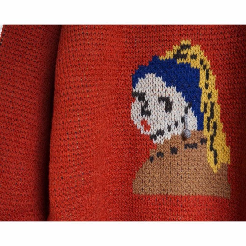 【Kota Gushiken(コウタグシケン)】Girl with a Wool Earring/Orange - VELVET