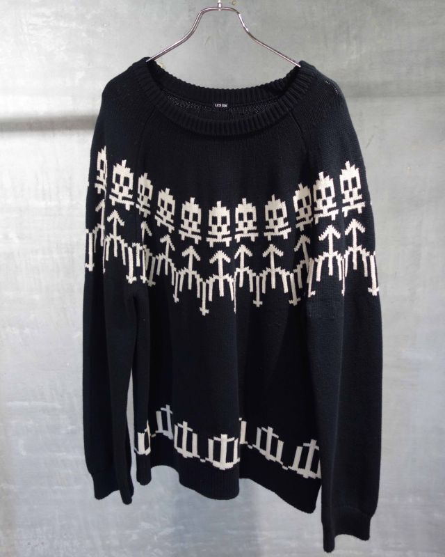 【LES SIX(レシス)】Artist Crossed Sweater/ Black