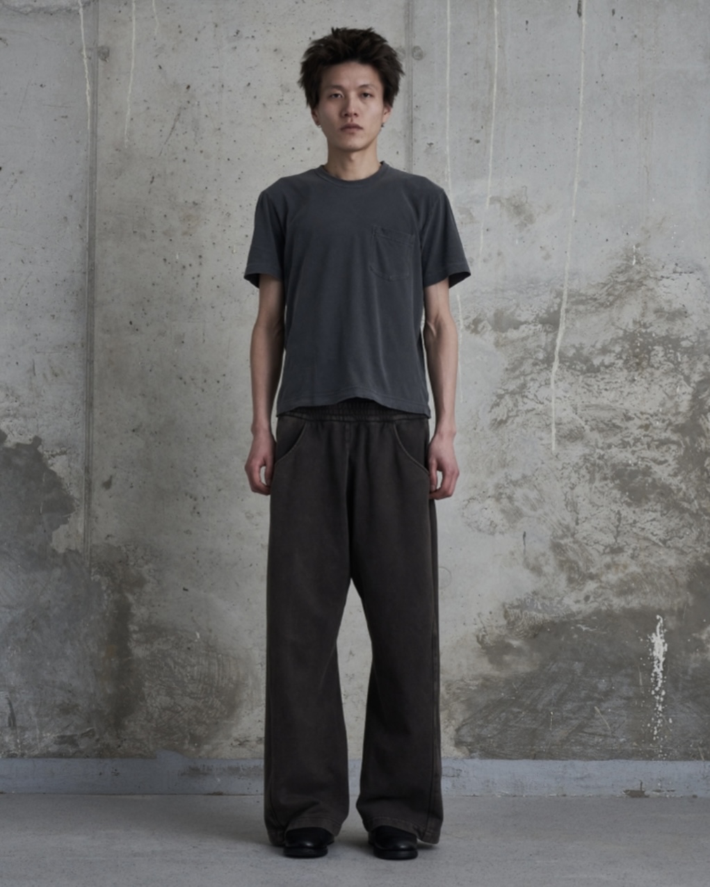 【Omar Afridi(オマールアフリディ)】TWISTED LOUNGE PANTS/ SHABBY BROWN