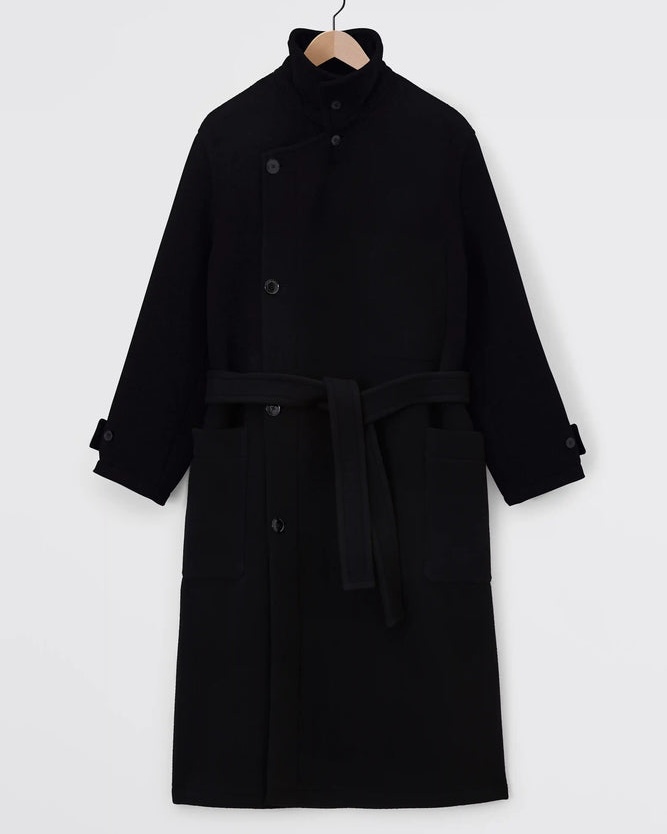 【LEMAIRE(ルメール)】WRAP COAT/ BLACK