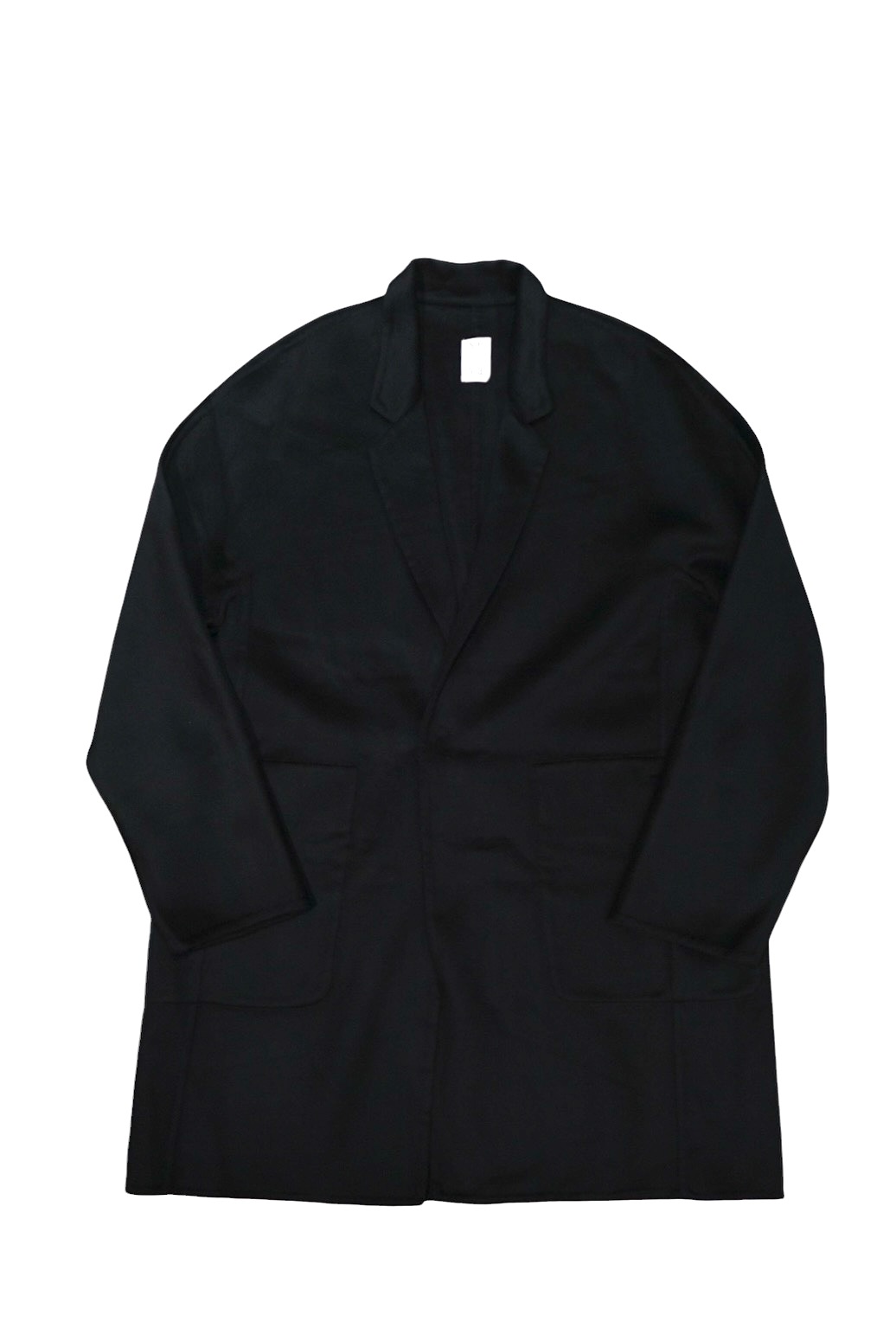 【seya.(セヤ)】DOUBLE FACE CHRIS HALF COAT/ CASHMERE BLENDED MERINO WOOL/ BLACK