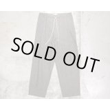 画像: 【FRANK LEDER（フランクリーダー）】LIGHT GREY COTTON DRAWSTRING TROUSERS