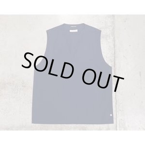 画像: 【FRANK LEDER（フランクリーダー）】BALTIC BLUE DYED VINTAGE BEDSHEET VEST