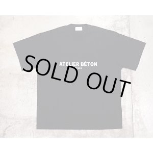 画像: 【ATELIER BÉTON（アトリエベトン）】RUSTIC PRINT TEE/BLACK