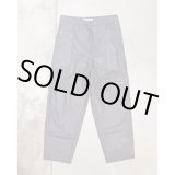 画像: 【FRANK LEDER（フランクリーダー）】LIGHT WEIGHT GRAY LODEN WOOL DRAWSTRING TROUSERS