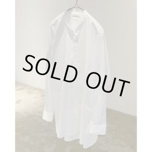 画像: 【HEUGN（ユーゲン）】“Rob” BAND COLLAR SHIRT - WHITE POPLIN