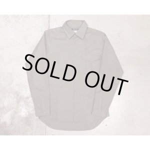 画像: 【FRANK LEDER（フランクリーダー）】MILITARY KHAKI 60's VINTAGE BEDSHEET PLAIN SHIRT - WITH FLAP POCKET