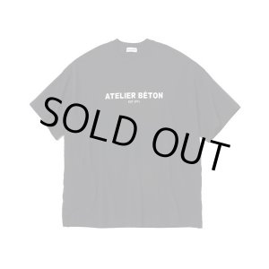 画像: 【ATELIER BÉTON（アトリエベトン）】PRINTED BIG T-SHIRT/BLACK