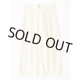 画像: 【STUDIO NICHOLSON（スタジオニコルソン）】SORTE-VOLUME PLEAT PANTS/CREAM