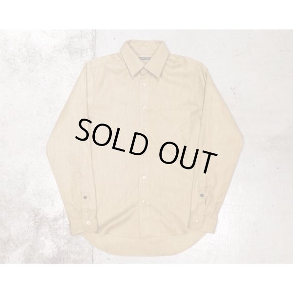 画像1: 【FRANK LEDER（フランクリーダー）】BEIGE WOOL SILK PLAIN SHIRT