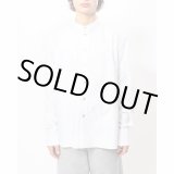 画像: 【Omar Afridi（オマールアフリディ）】GATHERED SHIRT/WHITE