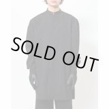 画像: 【Omar Afridi（オマールアフリディ）】OMAR SHIRT/DRY WOOL BLACK