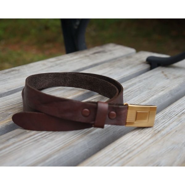 画像3: 【T.T(Taiga Takahashi)】Lot.003 Hickok Belt / MUD DYED BROWN
