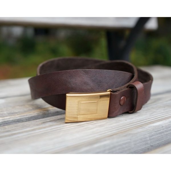 画像2: 【T.T(Taiga Takahashi)】Lot.003 Hickok Belt / MUD DYED BROWN