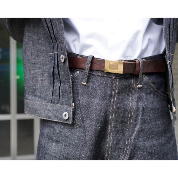 画像4: 【T.T(Taiga Takahashi)】Lot.003 Hickok Belt / MUD DYED BROWN