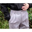 画像6: 【th.(ティーエイチ)】QUINN/Wide Tailored Pants/gray