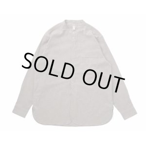 画像: 【Taiga Takahashi(タイガタカハシ)】Lot.104 Band Collar Shirt/ Heather Grey
