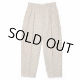 画像: 【Omar Afridi（オマールアフリディ）】PRESSED TROUSERS/BROWN GINGHAM CHECK