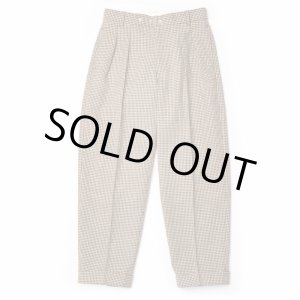 画像: 【Omar Afridi（オマールアフリディ）】PRESSED TROUSERS/BROWN GINGHAM CHECK