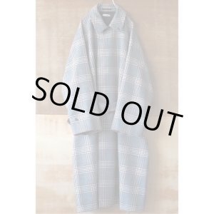 画像: 【INTÉRIM(インテリム)】HYPER BIG HOUNDSTOOTH CHECK PLAID SINGLE RAGLAN BELTED OVER COAT(IT22A011)