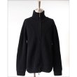 画像1: 【INTÉRIM(インテリム)】HAND FRAMED DRIVERS ZIP KNIT(IT22A103)/BLACK