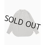 画像: 【Taiga Takahashi(タイガタカハシ)】Lot.105 Band Collar Shirt P/O/ Ivory Jacquard