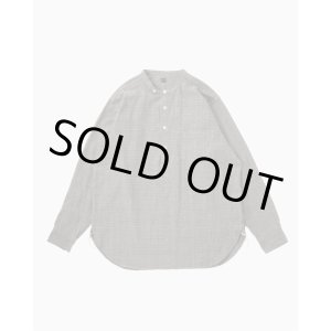 画像: 【Taiga Takahashi(タイガタカハシ)】Lot.105 Band Collar Shirt P/O/ Ivory Jacquard