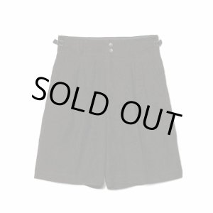 画像: 【IRENISA(イレニサ)】TWO TUCKS WIDE SHORTS/DARK BROWN