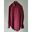 画像1: 【HEUGN(ユーゲン)】“Alan” ONE-PIECE COLLAR SHIRT - Wine