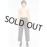 画像: 【Omar Afridi(オマールアフリディ)】RIVETED WIDE CROPPED DENIM TROUSERS/ SHABLA SHADED BLACK