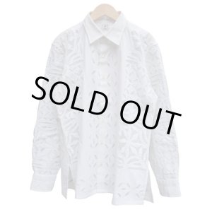 画像: 【PERIOD FEATURES(ピリオドフィーチャーズ)】Applique embroidery Shirts / WHITE