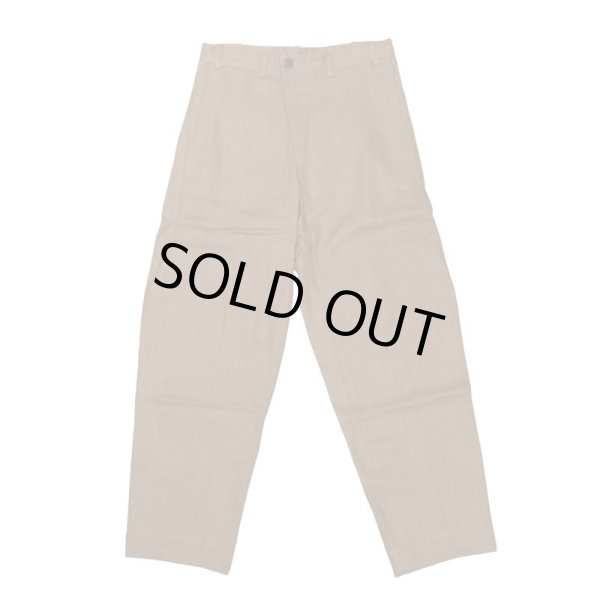 画像1: 【JAN-JAN VAN ESSCHE(ヤンヤンヴァンエシュ)】CHINO STYLE TROUSERS(TROUSERS＃72)/ CEMENT HEMP TWILL