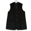 画像1: 【REVERBERATE(リバーバレイト)】LONG TAILORED WAISTCOAT/ BLACK