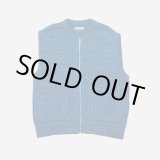 画像: 【ENCOMING(インカミング)】KNITTED TWO POCKET VEST/ BLUE